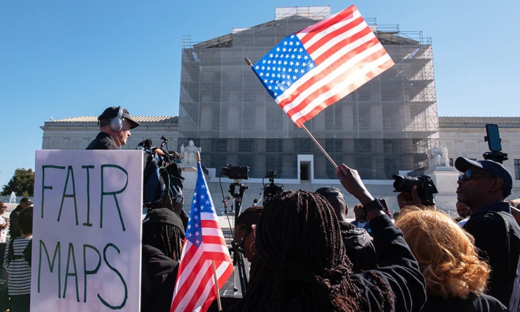 Protest images for fair maps