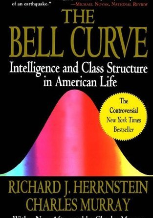 Book Cover - The Bell Curve (full text of book), by Herrnstein & Murray (1994)